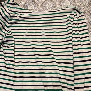 XL Gap striped boat neck top